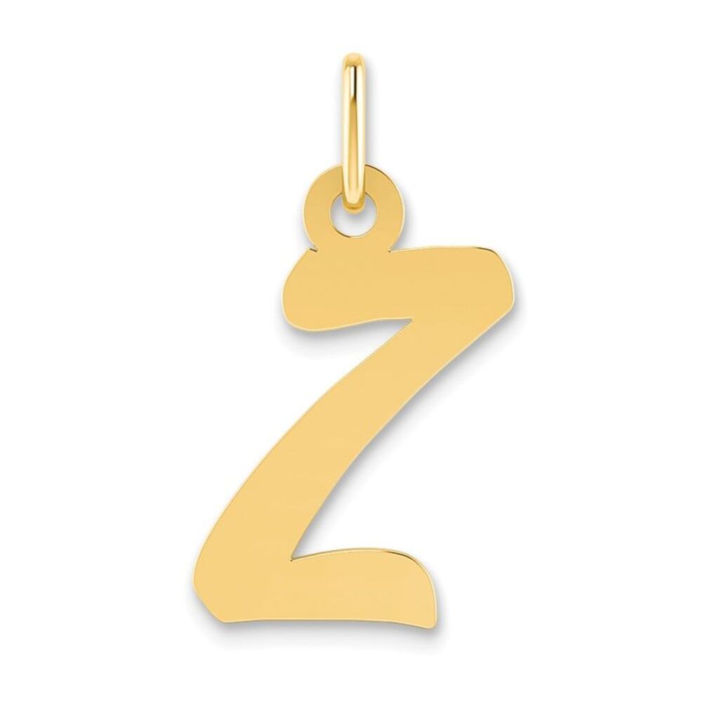 Kazi Luxury 14k Yellow Gold Small Script Initial … - image 1